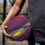 Psychedelic Trippy Fractal Print Basketball