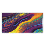 Psychedelic Trippy Fractal Print Beach Towel