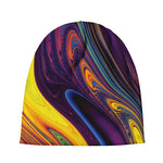 Psychedelic Trippy Fractal Print Beanie