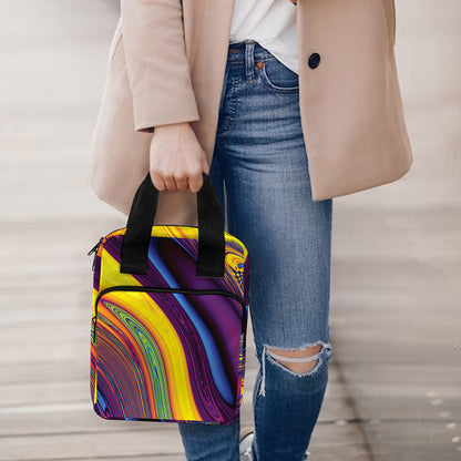 Psychedelic Trippy Fractal Print Bible Tote Bag