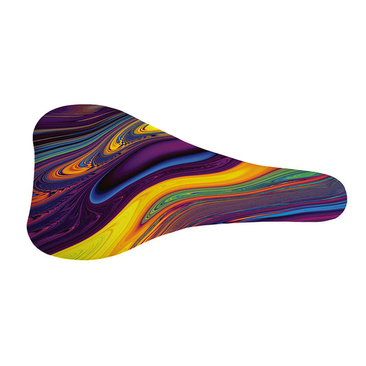 Psychedelic Trippy Fractal Print Bicycle Seat Cover
