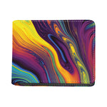 Psychedelic Trippy Fractal Print Bifold Wallet