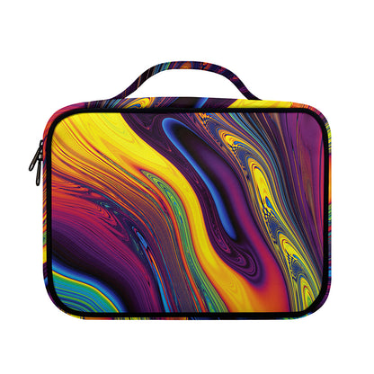 Psychedelic Trippy Fractal Print Briefcase Bible Bag