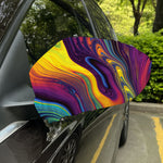 Psychedelic Trippy Fractal Print Car Side Mirror Covers