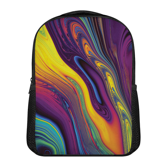 Psychedelic Trippy Fractal Print Casual Backpack