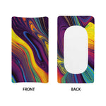 Psychedelic Trippy Fractal Print Changing Pad Cover
