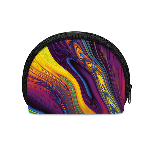 Psychedelic Trippy Fractal Print Coin Purse