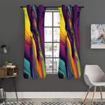 Psychedelic Trippy Fractal Print Curtain