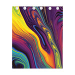 Psychedelic Trippy Fractal Print Curtain