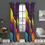 Psychedelic Trippy Fractal Print Curtain