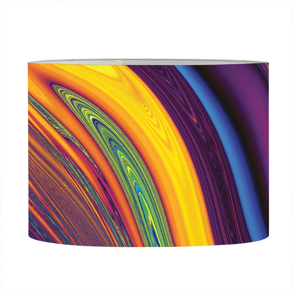 Psychedelic Trippy Fractal Print Drum Lamp Shade