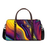 Psychedelic Trippy Fractal Print Duffle Bag