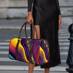 Psychedelic Trippy Fractal Print Duffle Bag
