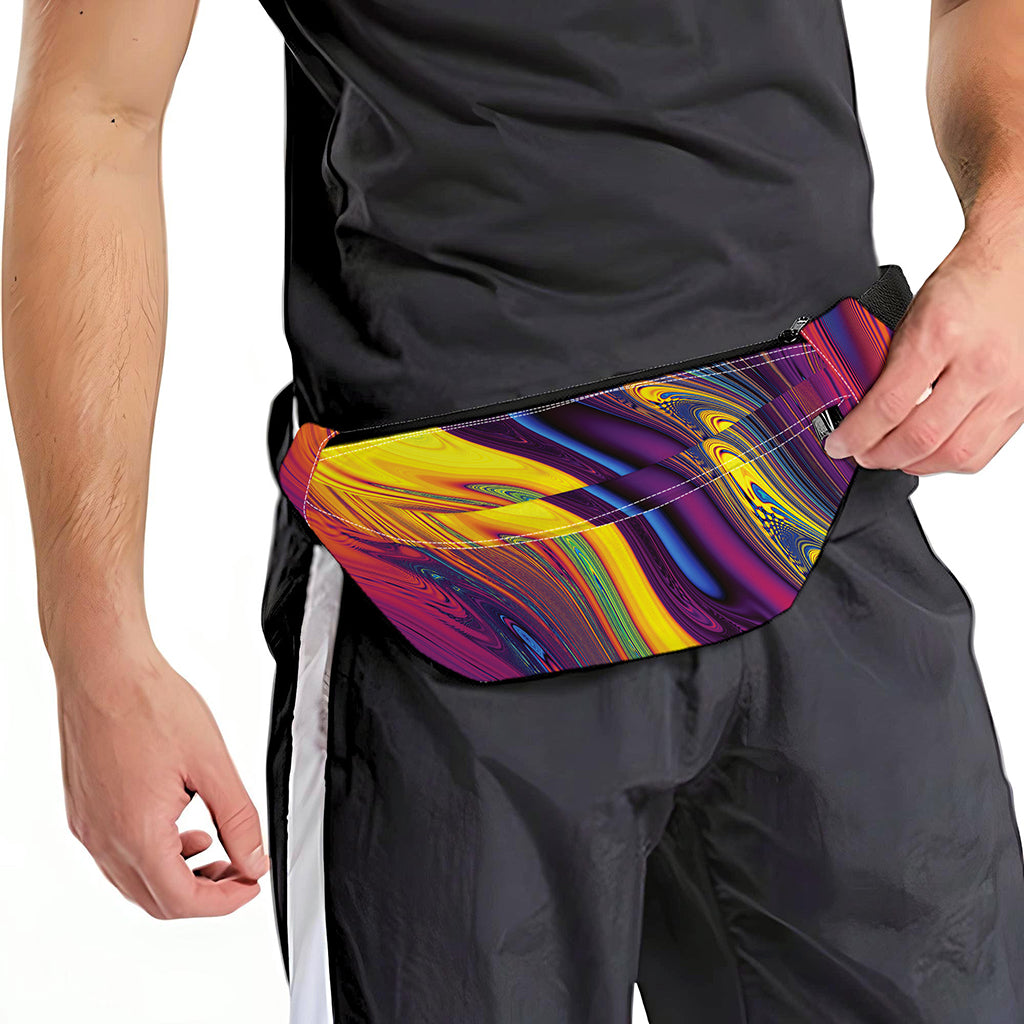 Psychedelic Trippy Fractal Print Fanny Pack