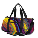 Psychedelic Trippy Fractal Print Gym Bag