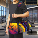 Psychedelic Trippy Fractal Print Gym Bag