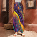 Psychedelic Trippy Fractal Print Harem Pants