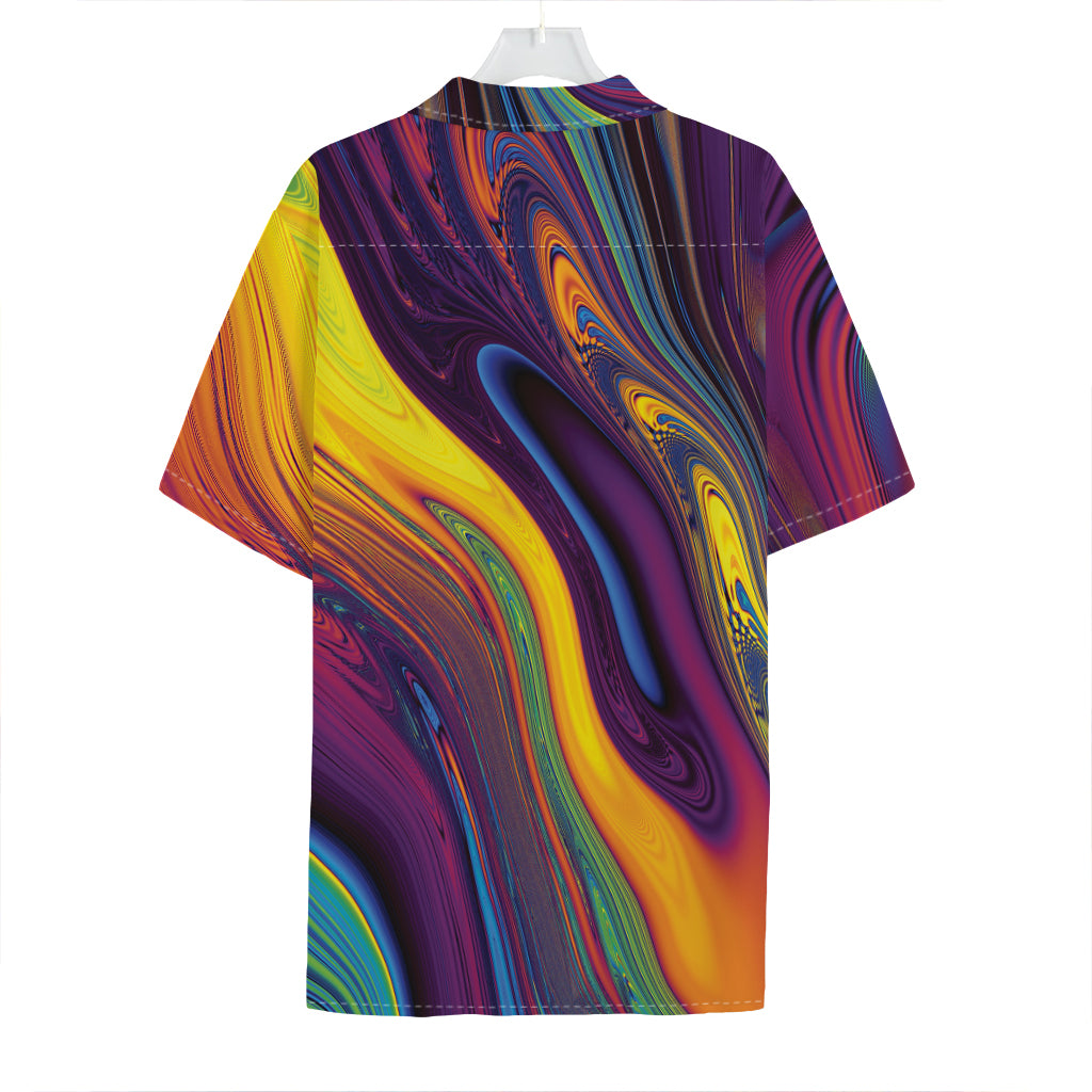 Psychedelic Trippy Fractal Print Hawaiian Shirt