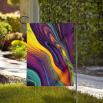Psychedelic Trippy Fractal Print House Flag