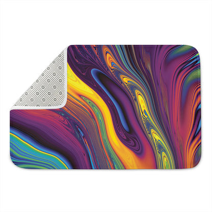 Psychedelic Trippy Fractal Print Indoor Door Mat