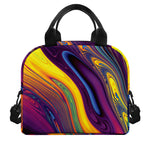 Psychedelic Trippy Fractal Print Insulated Lunch Bag