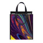 Psychedelic Trippy Fractal Print Insulated Lunch Tote