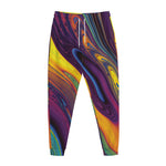 Psychedelic Trippy Fractal Print Jogger Pants