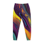 Psychedelic Trippy Fractal Print Jogger Pants