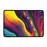 Psychedelic Trippy Fractal Print Kitchen Mat