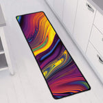 Psychedelic Trippy Fractal Print Long Kitchen Mat