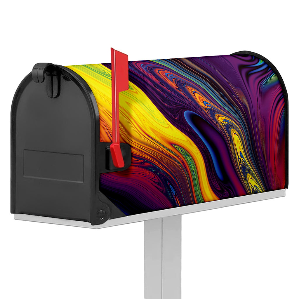 Psychedelic Trippy Fractal Print Mailbox Cover