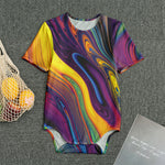 Psychedelic Trippy Fractal Print Men's Bodysuit