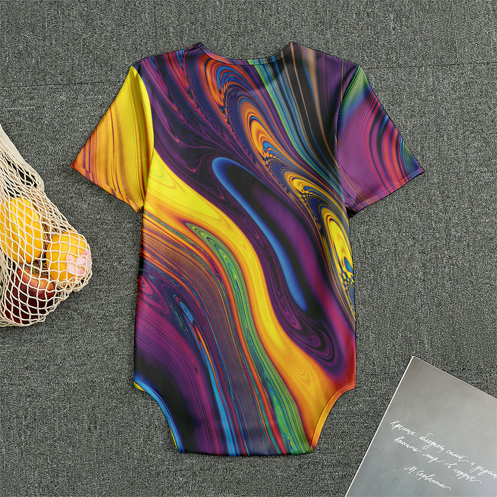 Psychedelic Trippy Fractal Print Men's Bodysuit