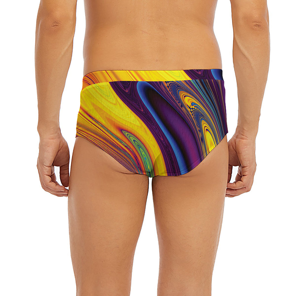 Psychedelic Trippy Fractal Print Men's Briefs