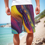 Psychedelic Trippy Fractal Print Men's Cargo Shorts
