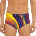 Psychedelic Trippy Fractal Print Men's Triangle Swim Briefs