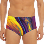 Psychedelic Trippy Fractal Print Men's Triangle Swim Briefs