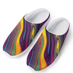 Psychedelic Trippy Fractal Print Mesh Casual Shoes
