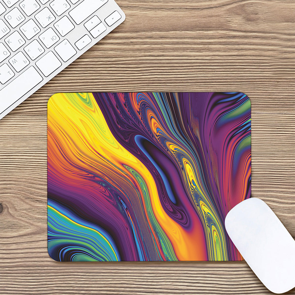 Psychedelic Trippy Fractal Print Mouse Pad