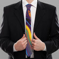 Psychedelic Trippy Fractal Print Necktie