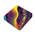 Psychedelic Trippy Fractal Print Outdoor Seat Cushion Cover