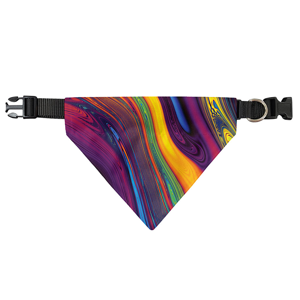 Psychedelic Trippy Fractal Print Over The Collar Dog Bandana