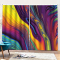 Psychedelic Trippy Fractal Print Pencil Pleat Curtains