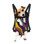 Psychedelic Trippy Fractal Print Pet Carrier Backpack