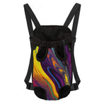 Psychedelic Trippy Fractal Print Pet Carrier Backpack