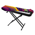 Psychedelic Trippy Fractal Print Piano Keyboard Cover