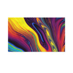 Psychedelic Trippy Fractal Print Polyester Flag