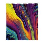 Psychedelic Trippy Fractal Print Polyester Shower Curtain