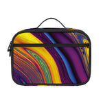 Psychedelic Trippy Fractal Print Portable Lunch Bag