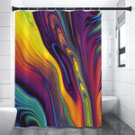 Psychedelic Trippy Fractal Print Premium Shower Curtain